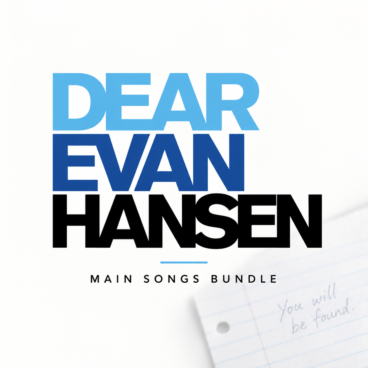 # Dear Evan Hansen Bundle - 14 Tracks